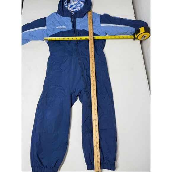 Columbia Toddler Child's Tectonite Suit Fleece Lined Hood Sz 4T Blue - Picture 7 of 13